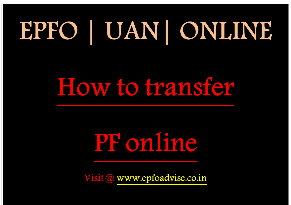 transfer PF online