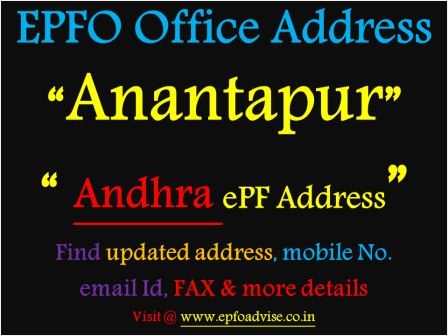 PF Office Anantapur Address 