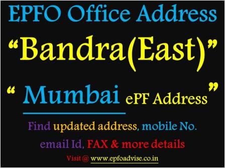 PF Office Bandra (East) Address