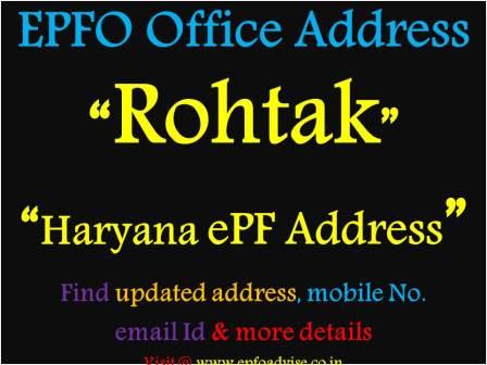 PF Office Rohtak Address