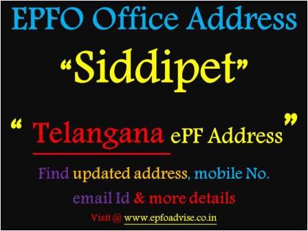 PF Office Siddipet Address